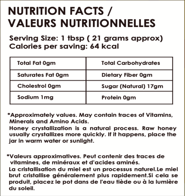Roots & Rations Wild Acacia Honey – No Added Sugar, 500 ml