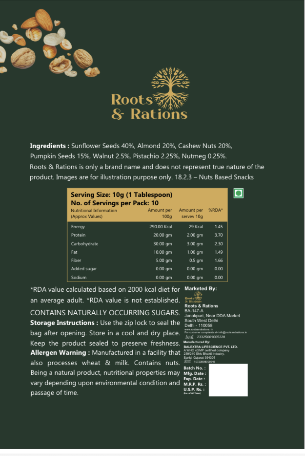 Roots & Rations Nut Powder
